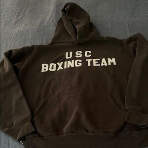 Vintage 1980s USC Boxing Team Black Hoodie